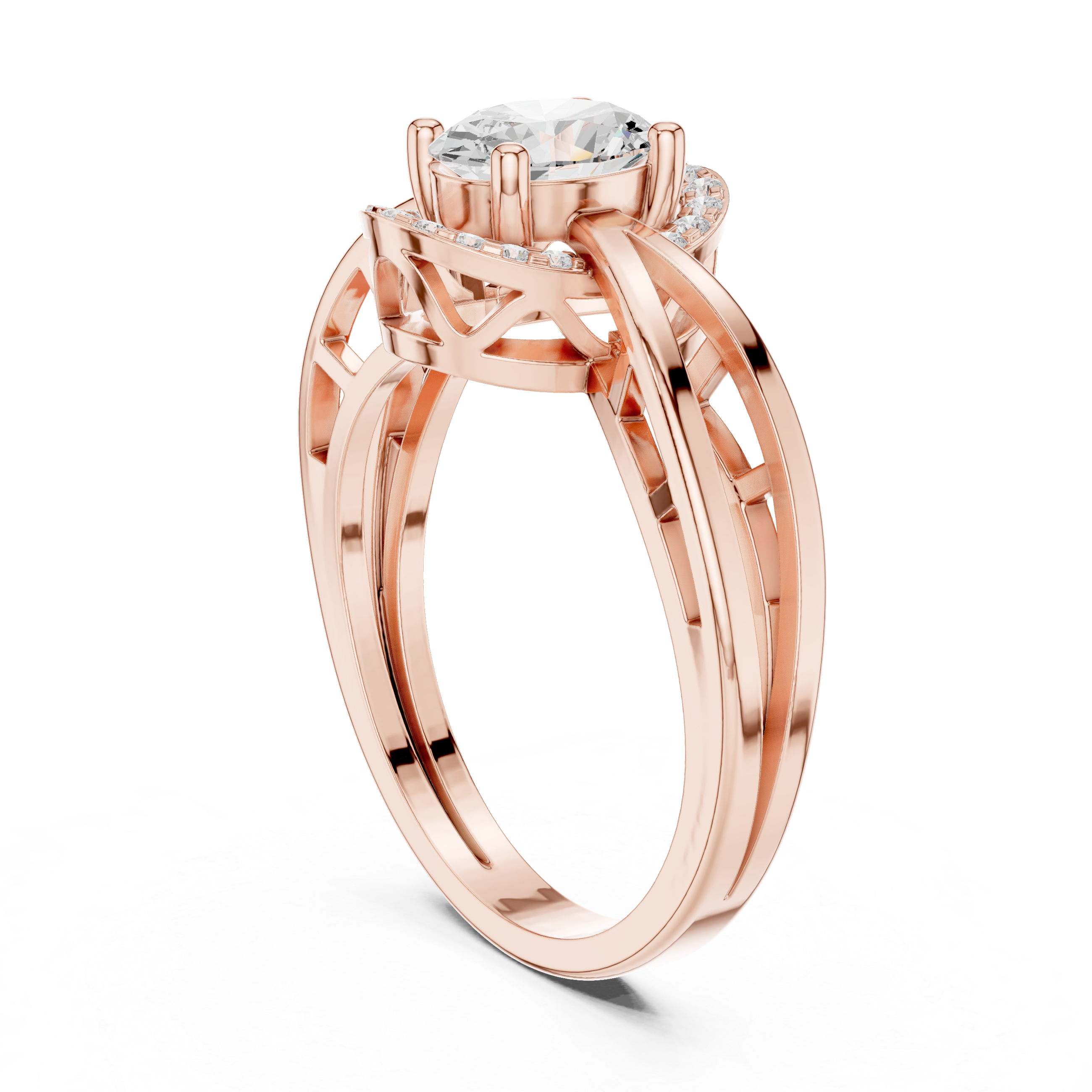 0.76 CT Oval & Round  Lab Grown Diamond Ring | WOKE