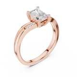 0.796 CT Radiant Lab Grown Diamond Ring | WOKE