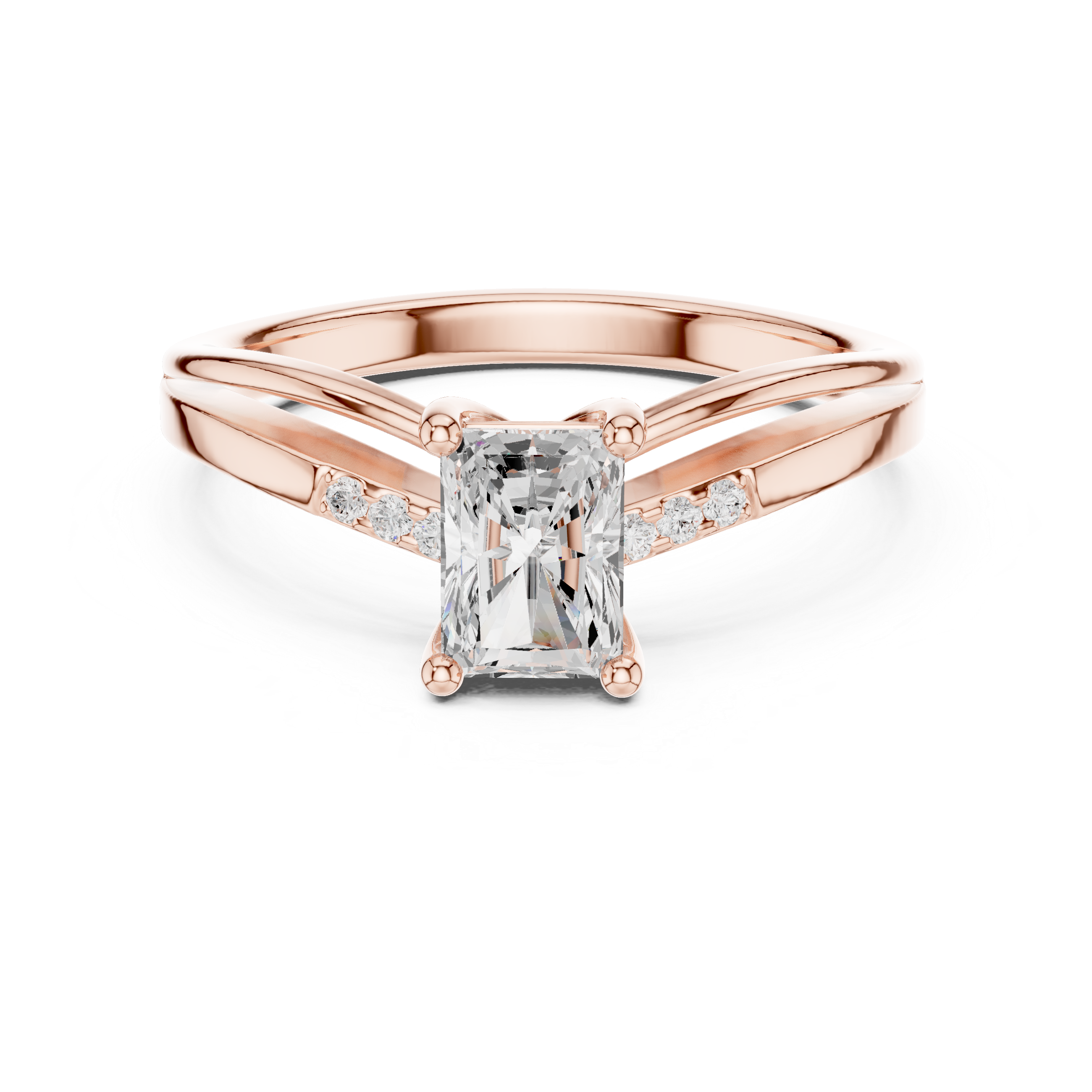 0.796 CT Radiant Lab Grown Diamond Ring | WOKE