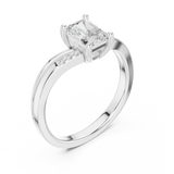0.796 CT Radiant Lab Grown Diamond Ring | WOKE