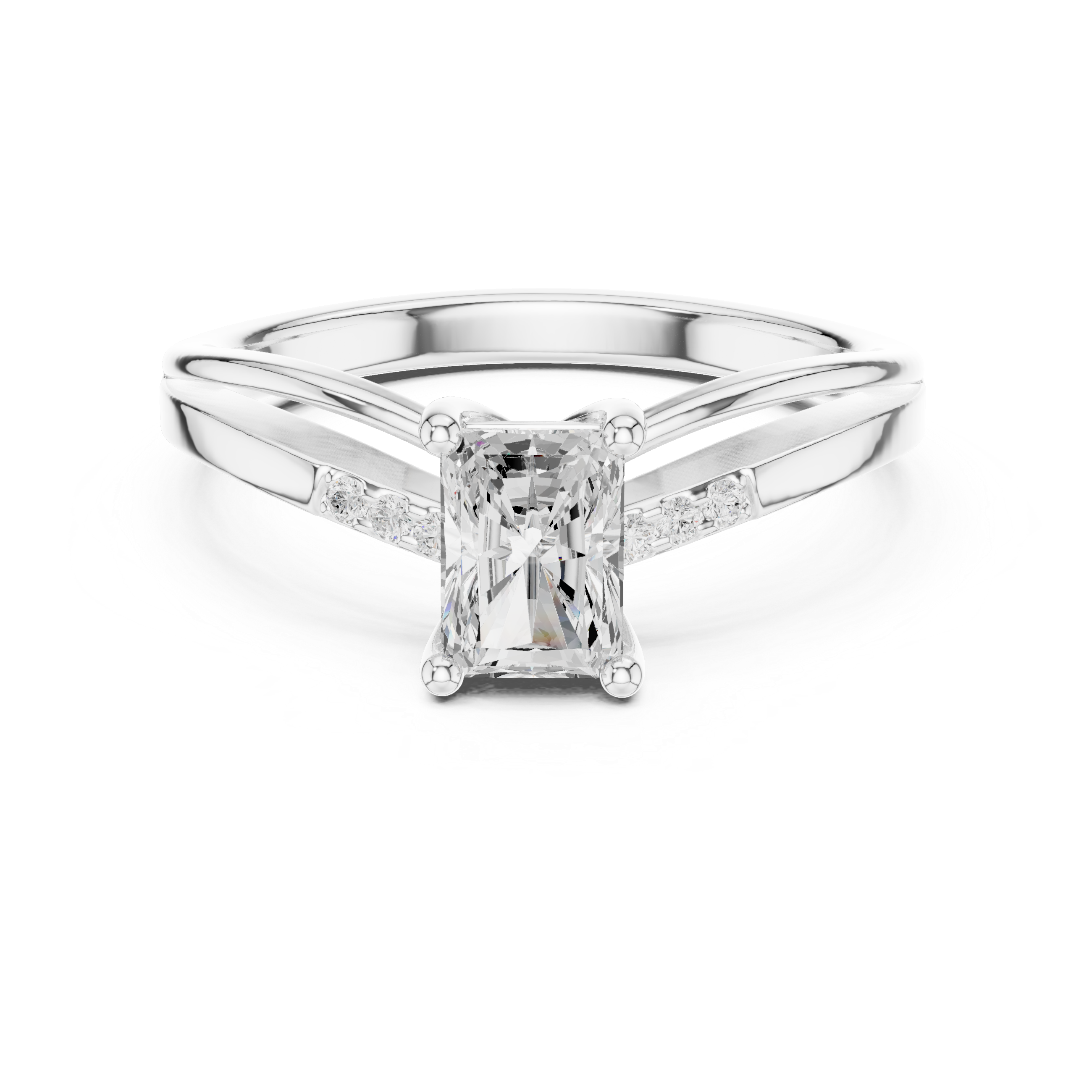 0.796 CT Radiant Lab Grown Diamond Ring | WOKE