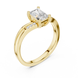 0.796 CT Radiant Lab Grown Diamond Ring | WOKE
