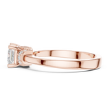 0.678 CT Princess & Round Lab Grown Diamond Ring | WOKE