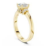 0.678 CT Princess & Round Lab Grown Diamond Ring | WOKE