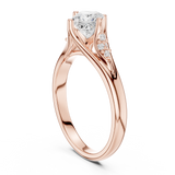 0.634 CT Princess & Round Lab Grown Diamond Ring | WOKE