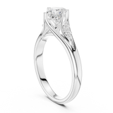 0.634 CT Princess & Round Lab Grown Diamond Ring | WOKE