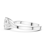 0.654 CT Princess & Round Lab Grown Diamond Ring | WOKE