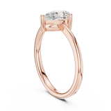 0.9 CT Pear Lab Grown Diamond Ring | WOKE