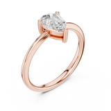 0.9 CT Pear Lab Grown Diamond Ring | WOKE