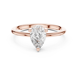 0.9 CT Pear Lab Grown Diamond Ring | WOKE