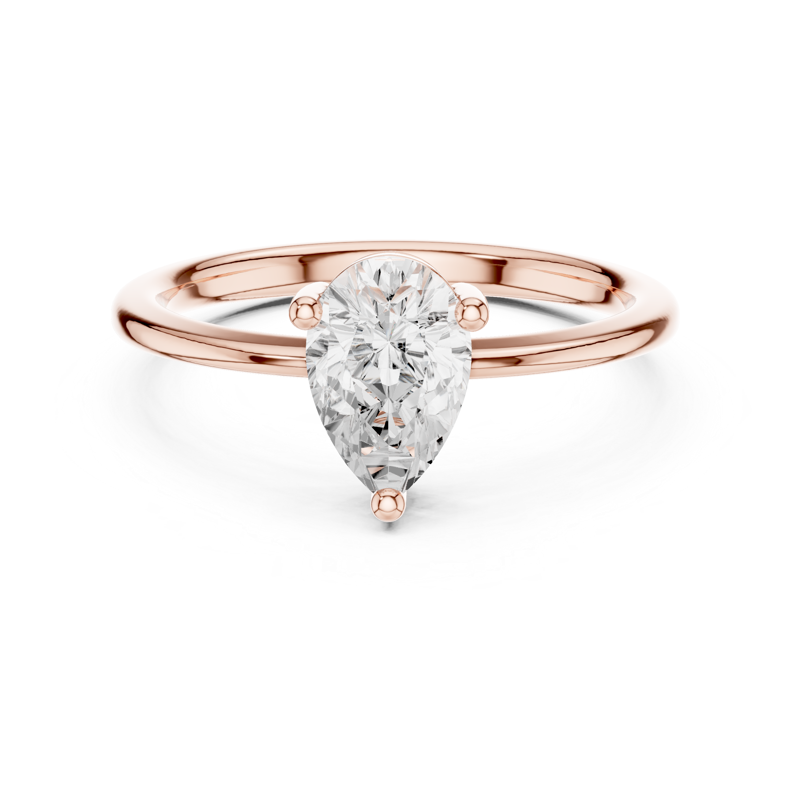0.9 CT Pear Lab Grown Diamond Ring | WOKE
