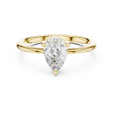0.9 CT Pear Lab Grown Diamond Ring | WOKE