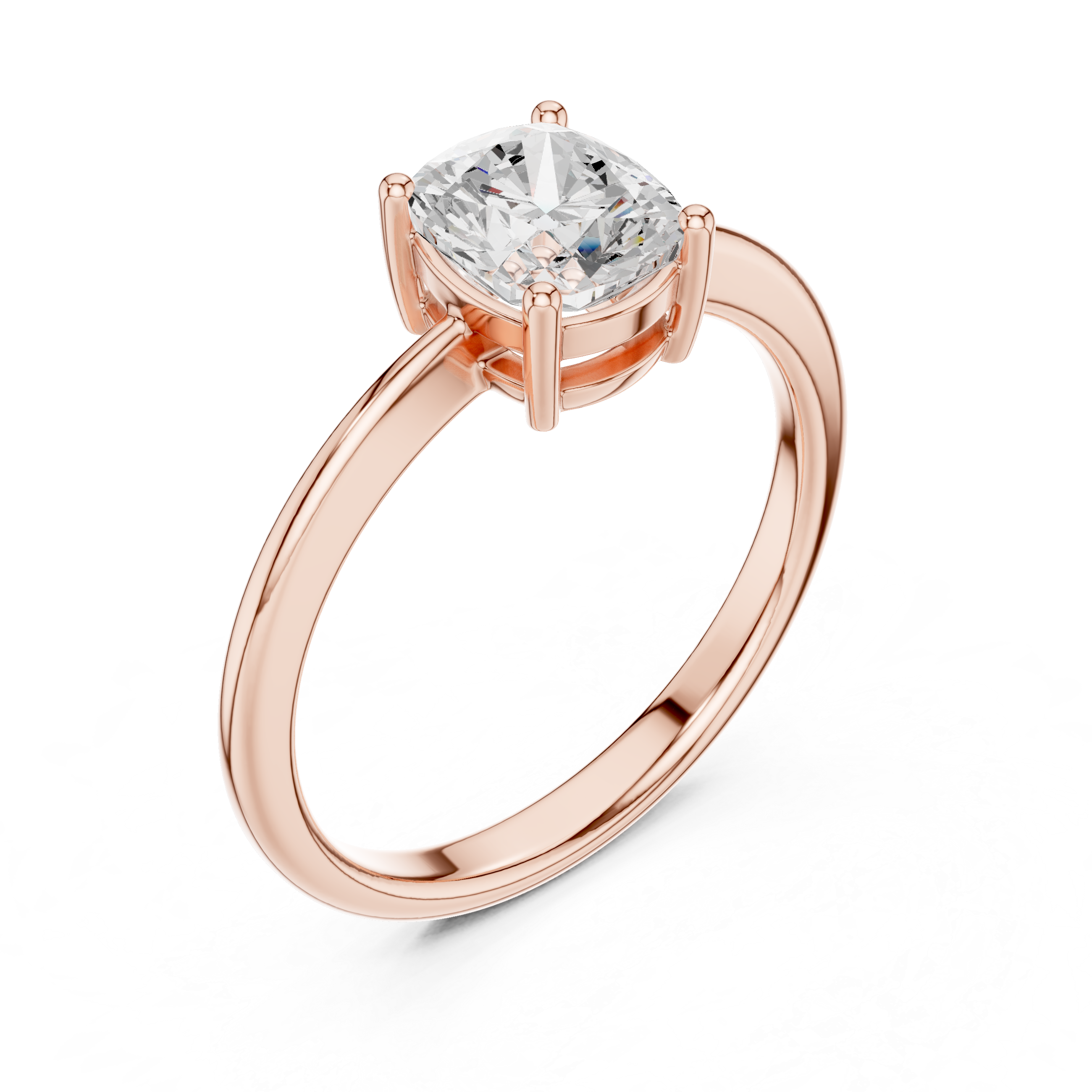 1.07 CT Cushion Sqaure Lab Grown Diamond Ring | WOKE