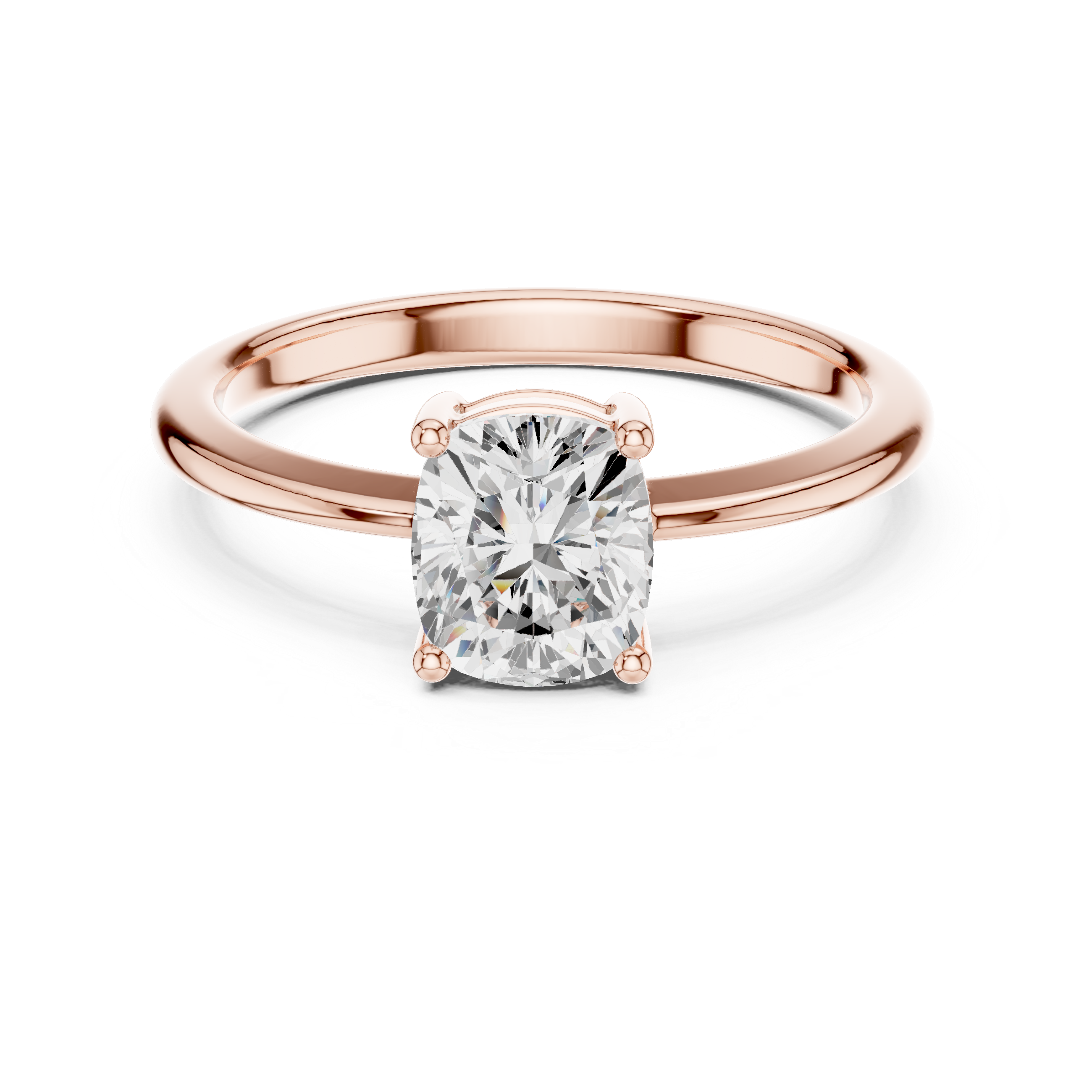 1.07 CT Cushion Sqaure Lab Grown Diamond Ring | WOKE