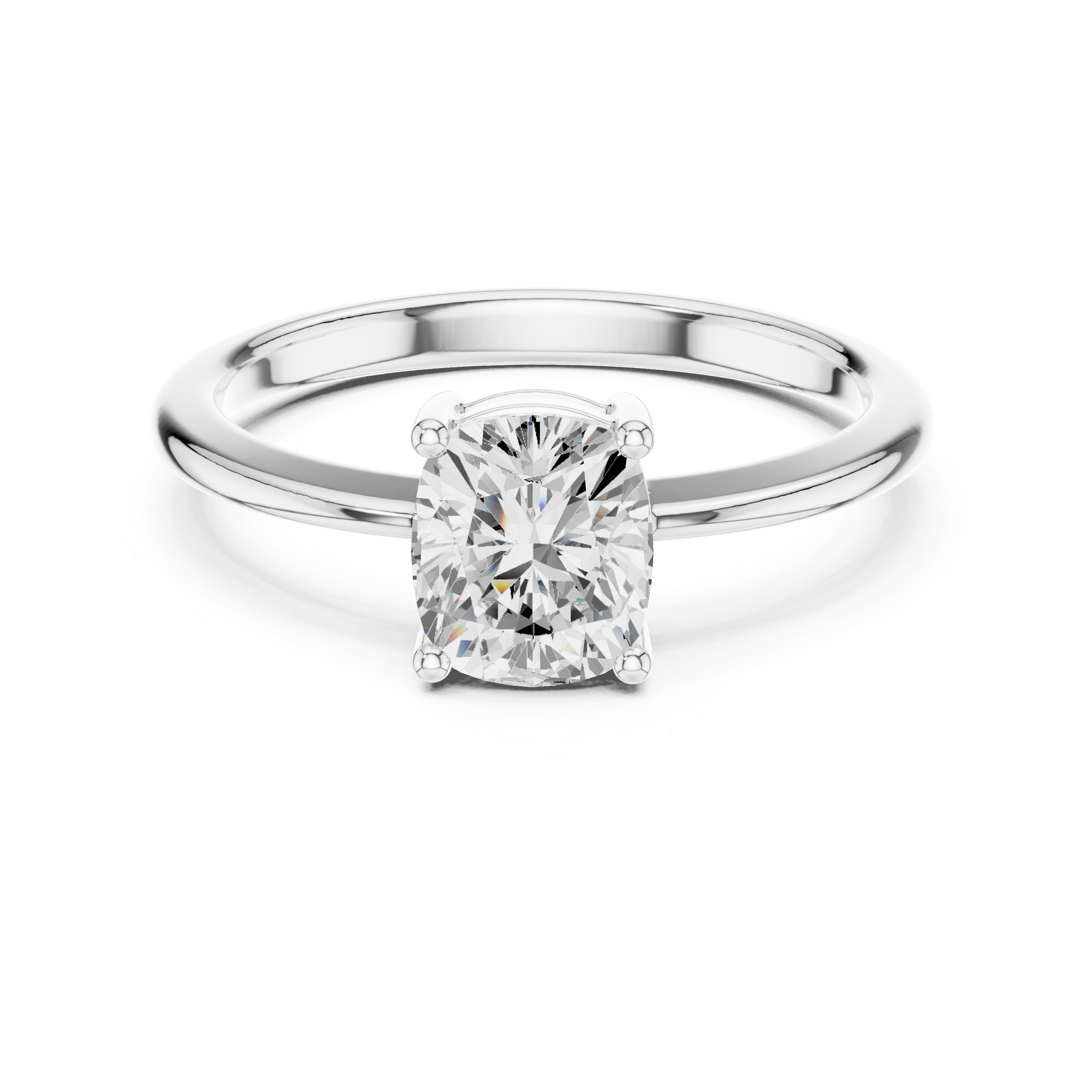 1.07 CT Cushion Sqaure Lab Grown Diamond Ring | WOKE