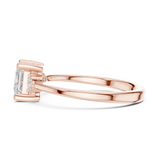 0.92 CT Round & Princess Lab Grown Diamond Ring | WOKE