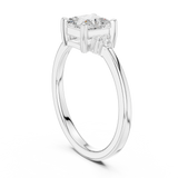0.92 CT Round & Princess Lab Grown Diamond Ring | WOKE