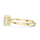 0.92 CT Round & Princess Lab Grown Diamond Ring | WOKE