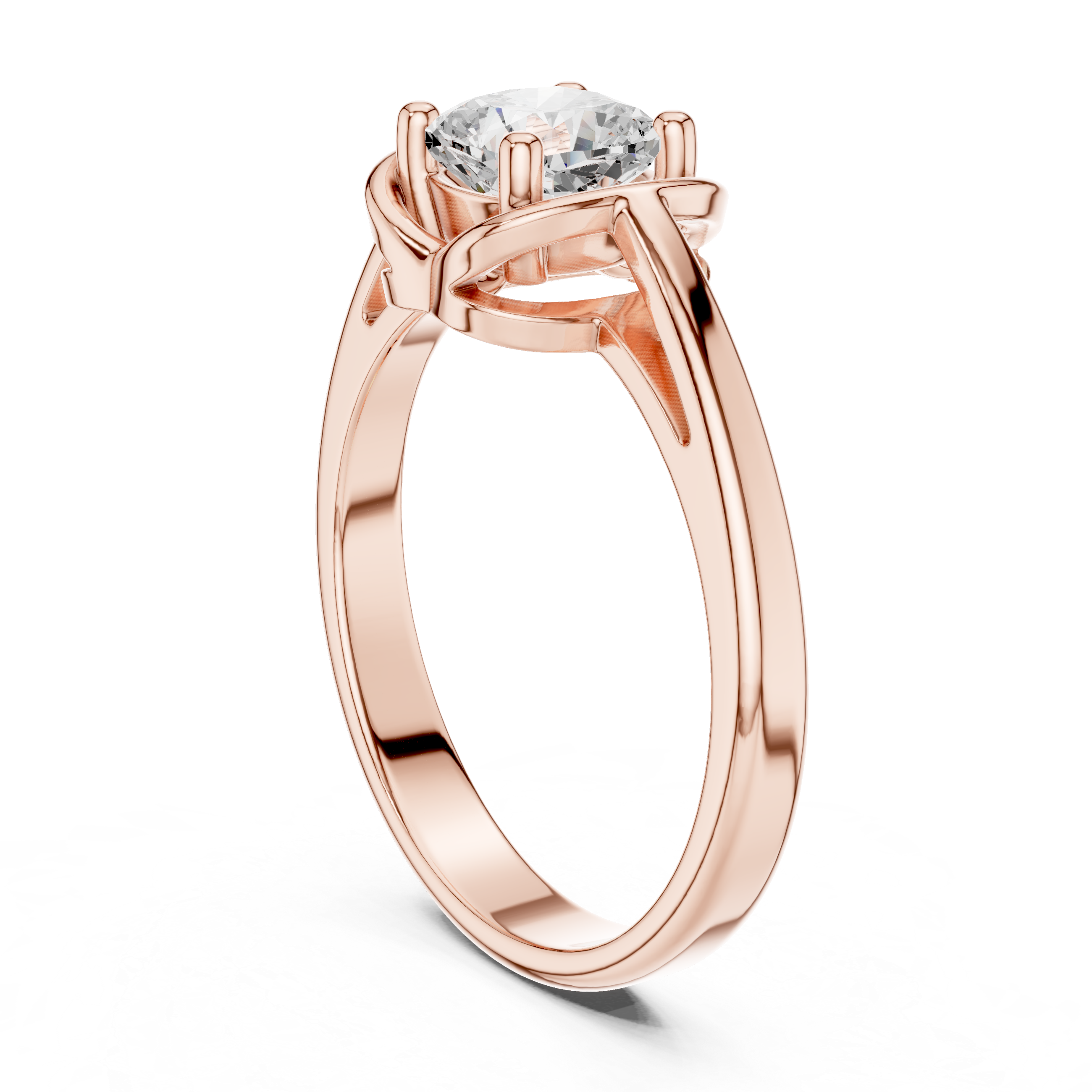 0.77 CT Cushion square Lab Grown Diamond Ring | WOKE
