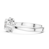 0.77 CT Cushion square Lab Grown Diamond Ring | WOKE