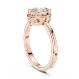 1.02 CT Oval Lab Grown Diamond Ring | WOKE
