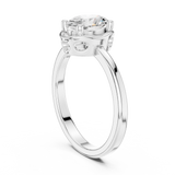1.02 CT Oval Lab Grown Diamond Ring | WOKE