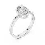 1.02 CT Oval Lab Grown Diamond Ring | WOKE