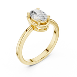 1.02 CT Oval Lab Grown Diamond Ring | WOKE