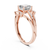 1.2 CT Emerald Square  Lab Grown Diamond Ring | WOKE