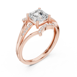 1.2 CT Emerald Square  Lab Grown Diamond Ring | WOKE