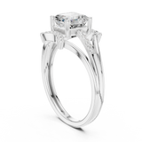 1.2 CT Emerald Square  Lab Grown Diamond Ring | WOKE