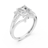 1.2 CT Emerald Square  Lab Grown Diamond Ring | WOKE