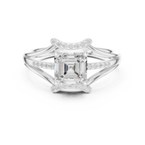 1.2 CT Emerald Square  Lab Grown Diamond Ring | WOKE