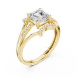 1.2 CT Emerald Square  Lab Grown Diamond Ring | WOKE
