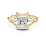 1.2 CT Emerald Square  Lab Grown Diamond Ring | WOKE