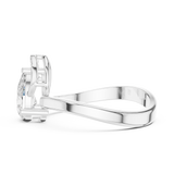 0.776 CT Pear & Round Lab Grown Diamond Ring | WOKE