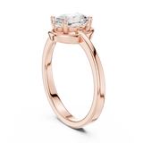 0.94 CT Oval Lab Grown Diamond Ring | WOKE