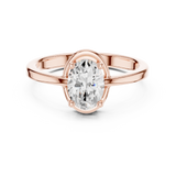 0.94 CT Oval Lab Grown Diamond Ring | WOKE
