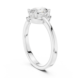 0.94 CT Oval Lab Grown Diamond Ring | WOKE