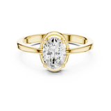 0.94 CT Oval Lab Grown Diamond Ring | WOKE