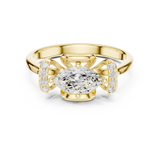 0.75 CT Marquise & Round Lab Grown Diamond Ring | WOKE