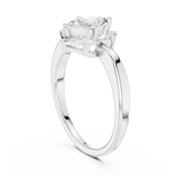 0.6 CT Marquise & Round Lab Grown Diamond Ring | WOKE