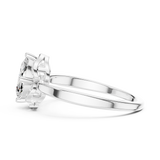 0.6 CT Marquise & Round Lab Grown Diamond Ring | WOKE