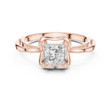 0.75 CT Princess Lab Grown Diamond Ring | WOKE