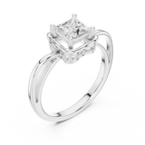 0.75 CT Princess Lab Grown Diamond Ring | WOKE