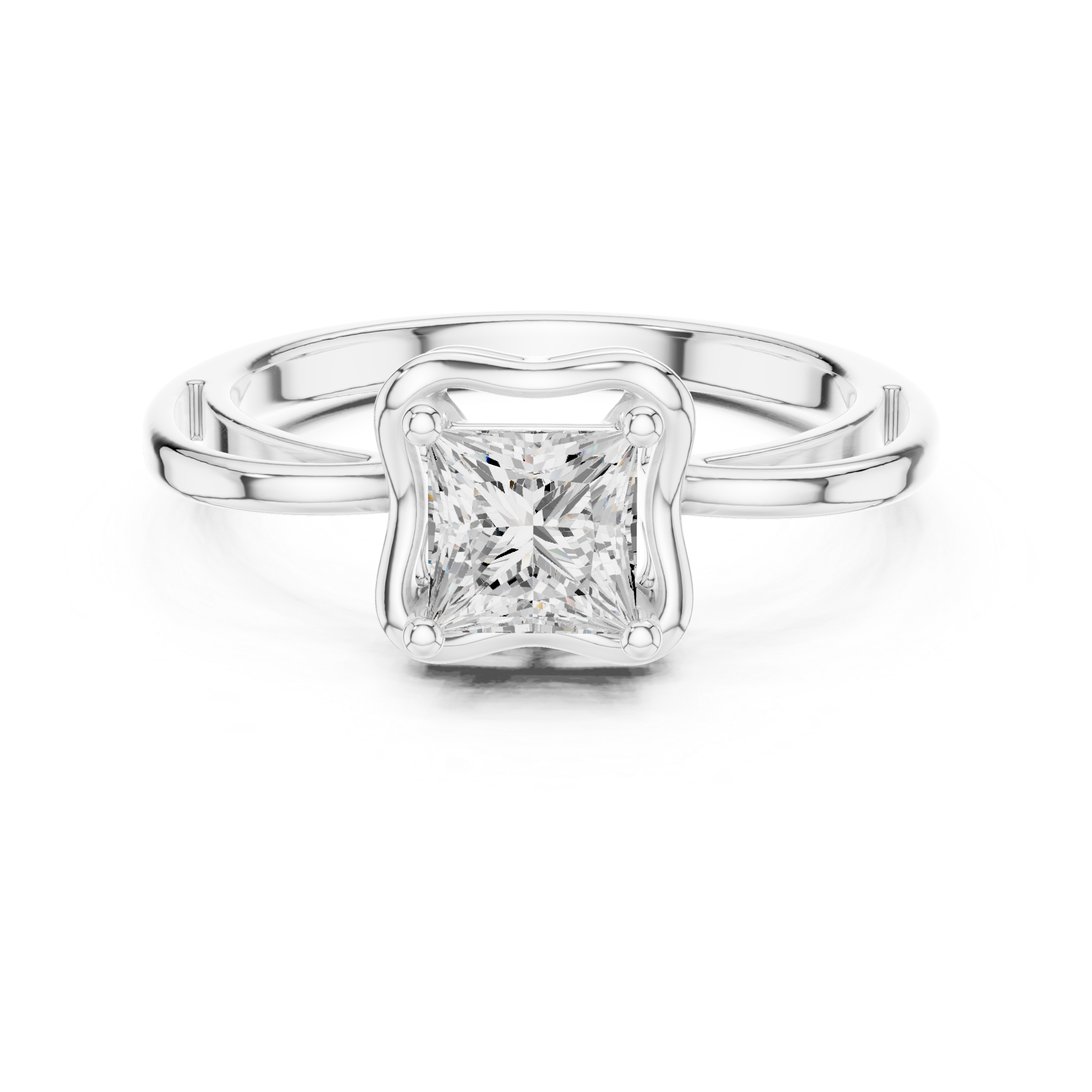 0.75 CT Princess Lab Grown Diamond Ring | WOKE