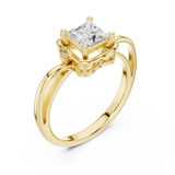 0.75 CT Princess Lab Grown Diamond Ring | WOKE