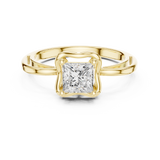 0.75 CT Princess Lab Grown Diamond Ring | WOKE