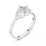 0.466 CT Princess Lab Grown Diamond Ring | WOKE