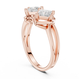 0.93 CT Princess Lab Grown Diamond Ring | WOKE